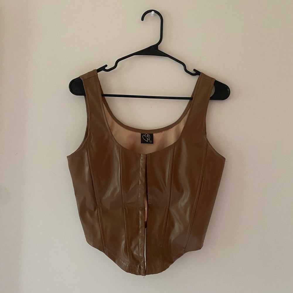 Bustier in light brown